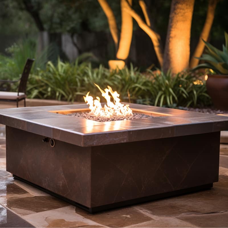Outdoor living services: fire features